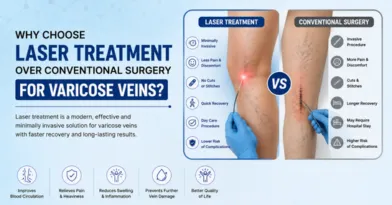 Why Choose Laser Treatment over Conventional Surgery for Varicose Veins?